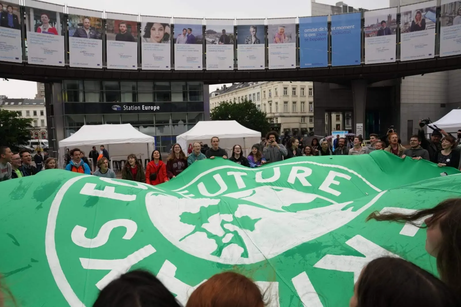 Occupation of the European Parliament on election day, image 1