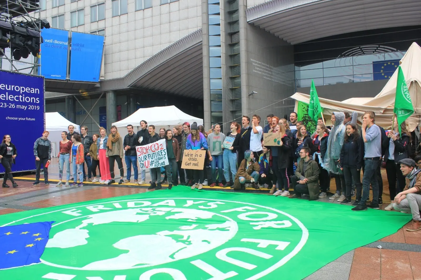 Occupation of the European Parliament on election day, image 3